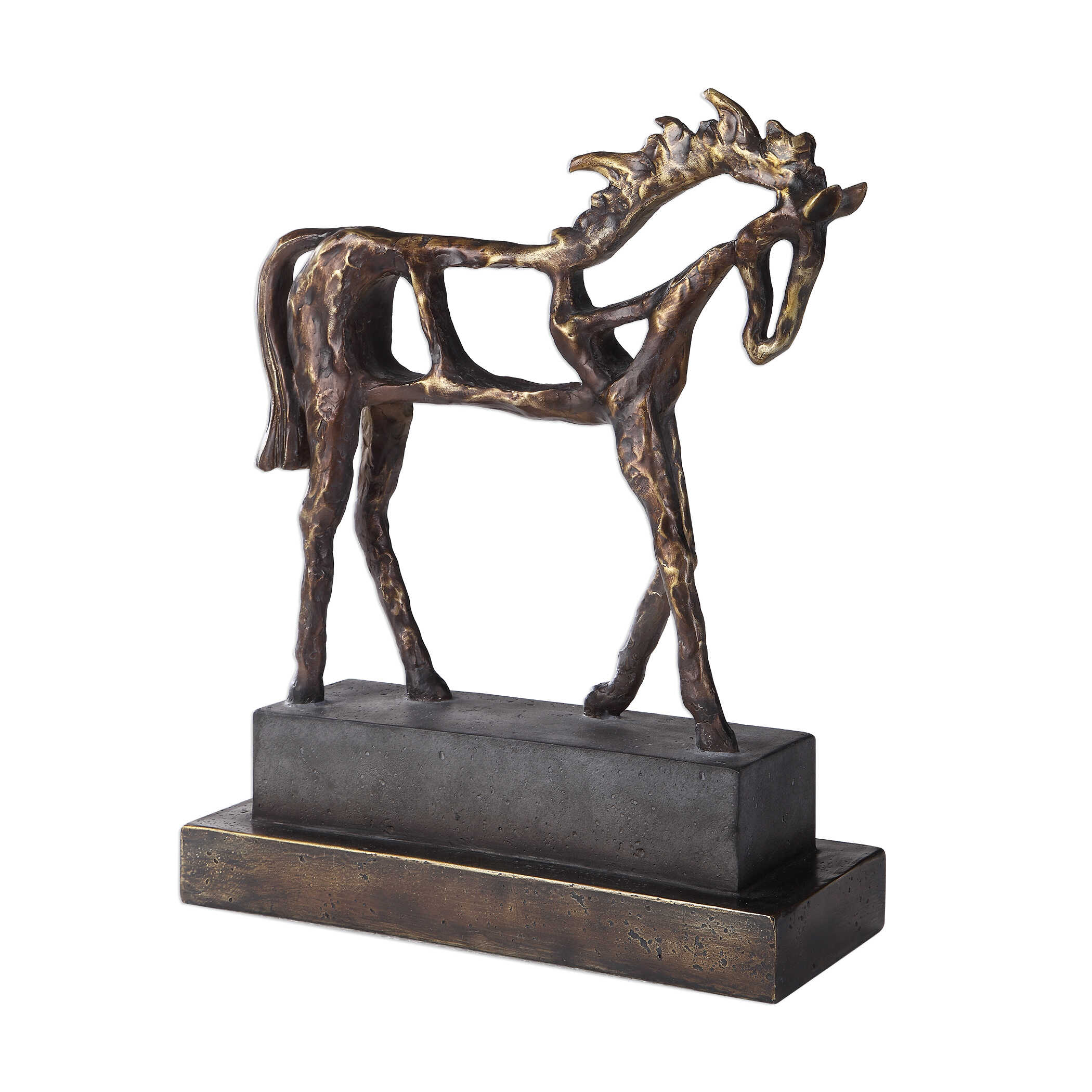 Titan Horse Sculpture, Decorative by Uttermost, 13.5" width x 16.5" height x 5.37" depth View 3