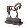 Titan Horse Sculpture, Figurines & Statue by Uttermost, 13.5" width x 16.5" height x 5.37" depth thumbnail 3