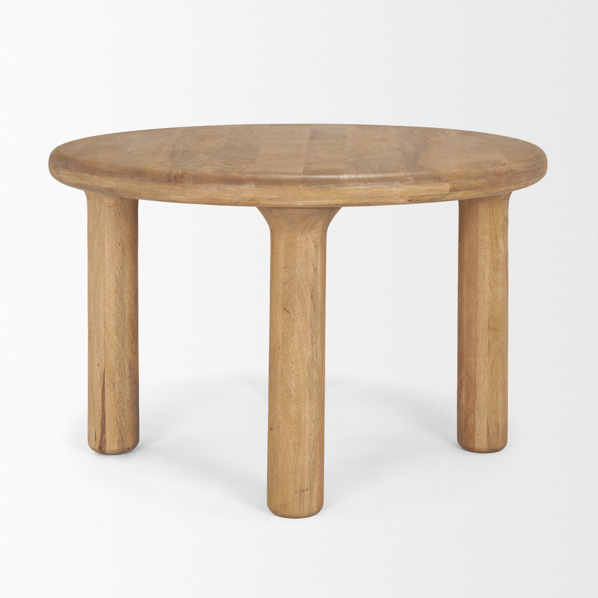 Soma 48' Round Dining Table | Modern | Light Brown Wood | Seats 4, by Mercana, 48" length x 48" width x 30" height View 6