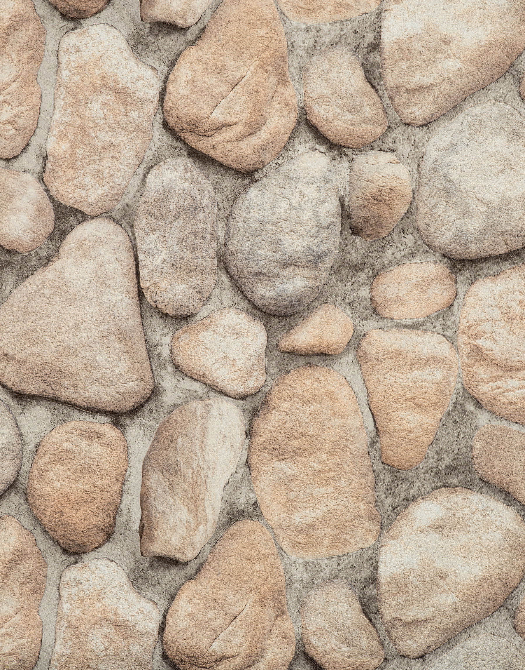 River Rock Slate Grey & Desert Brown Wallpaper large image 