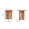 Blair Accent Table Golden Forest Marble, Side & End Table by Moe's Home, 14" width x 20" height x 14" depth thumbnail 9