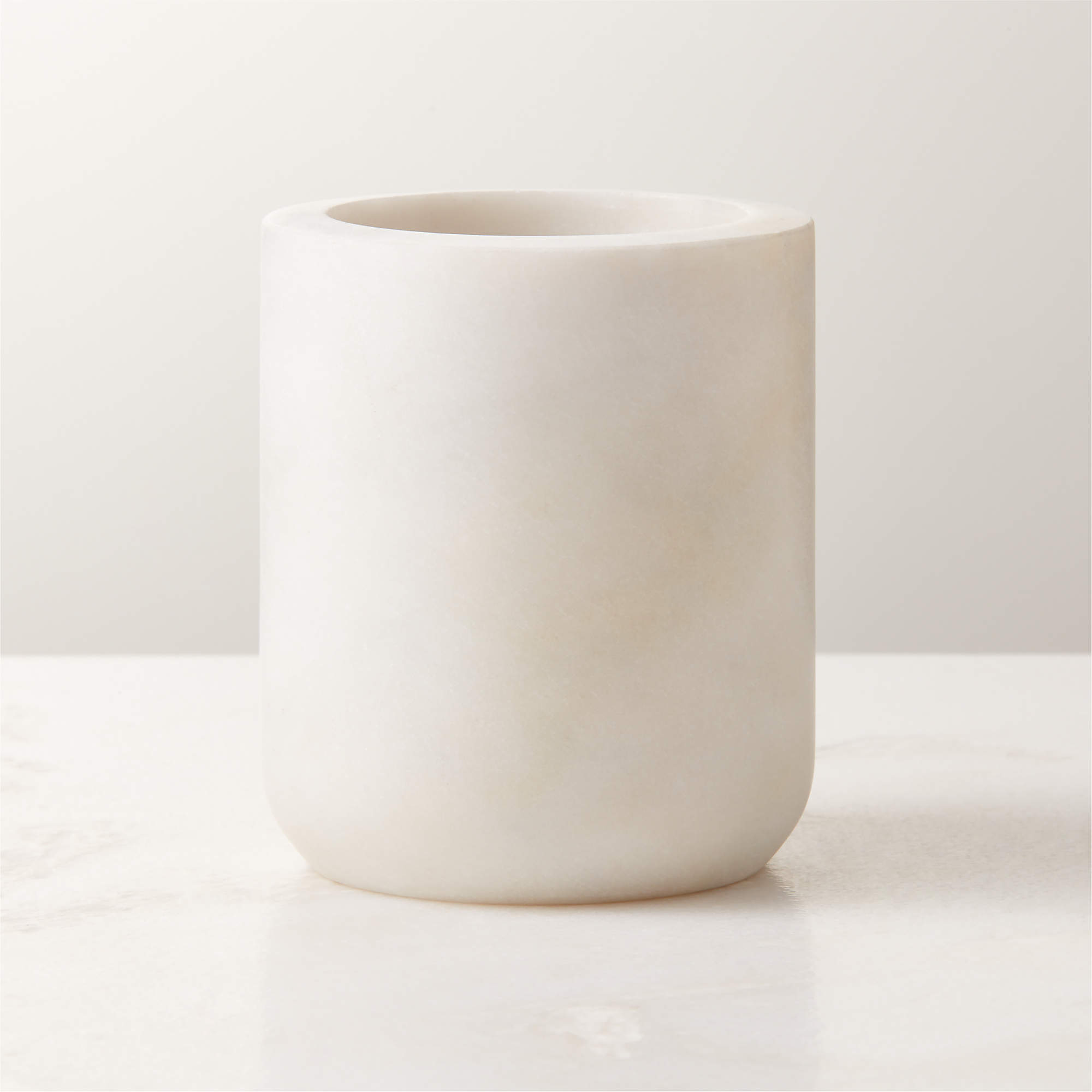 Online Designer Bathroom Nexus White Marble Toothbrush Holder