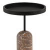 Saul End Table Brown, Side & End Table by Dovetail, 16" width x 24" height x 16" diameter x 16" depth thumbnail 3