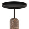 Saul End Table Brown, Side & End Table by Dovetail, 16" width x 24" height x 16" diameter x 16" depth thumbnail 3