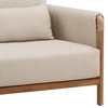Milburne Outdoor Sofa Beige, Sofas & Sectional by Dovetail, 88" width x 35.35" height x 34" depth thumbnail 5