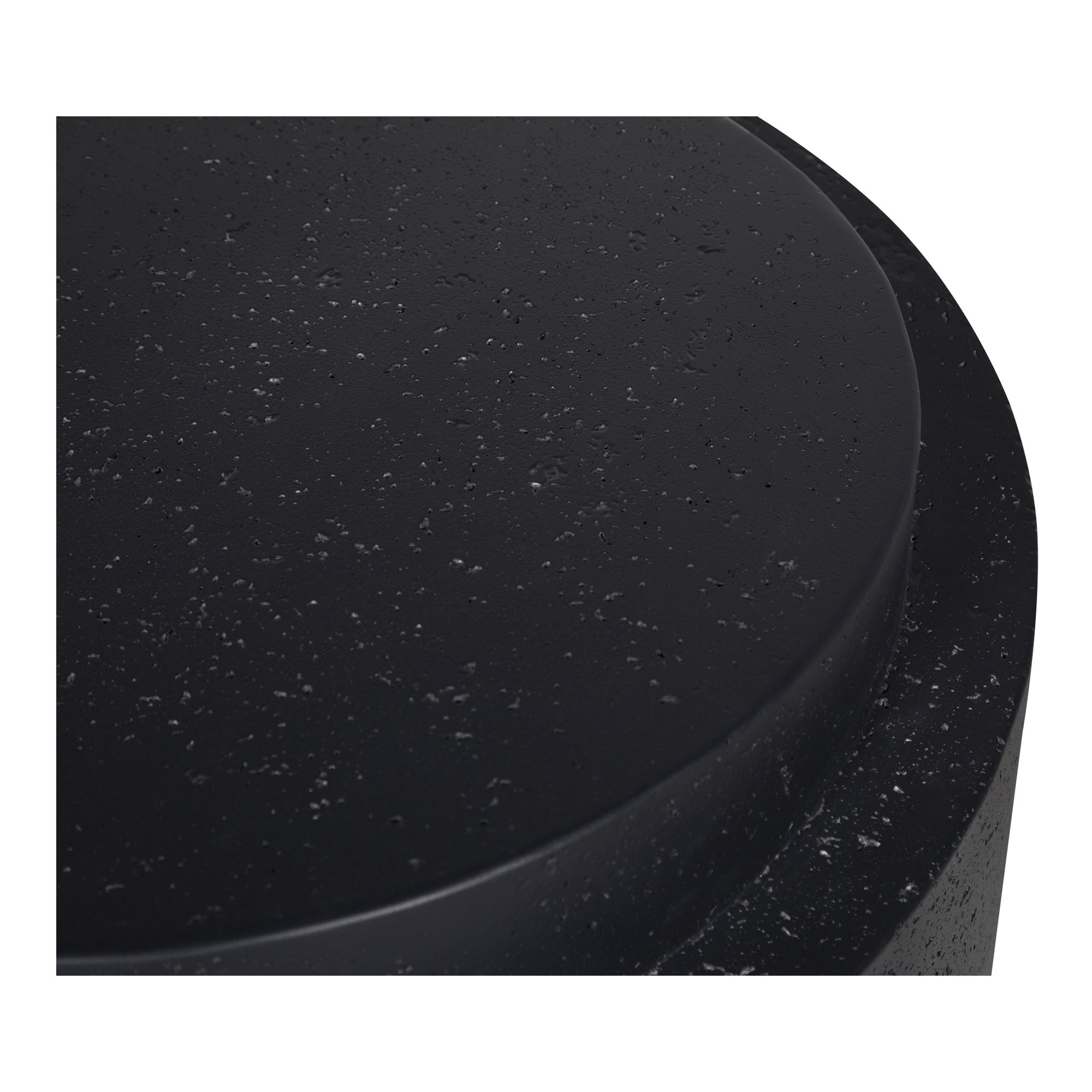 Cosmo Outdoor Accent Table Black, Side & End Table by Moe's Home, 25" width x 17.5" height x 25" depth View 8