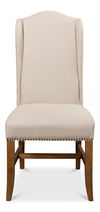 High Back Dining Chair, by Sarreid, 21" length x 26" width x 43" height thumbnail 2