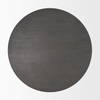 Maxwell 34' Dark Brown Wood with Black Metal Pedestal Base Round Coffee Table, by Mercana, 34" length x 34" width x 16" height thumbnail 7
