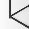 Taniel Textured Black Wood with Black Metal Stool thumbnail 7