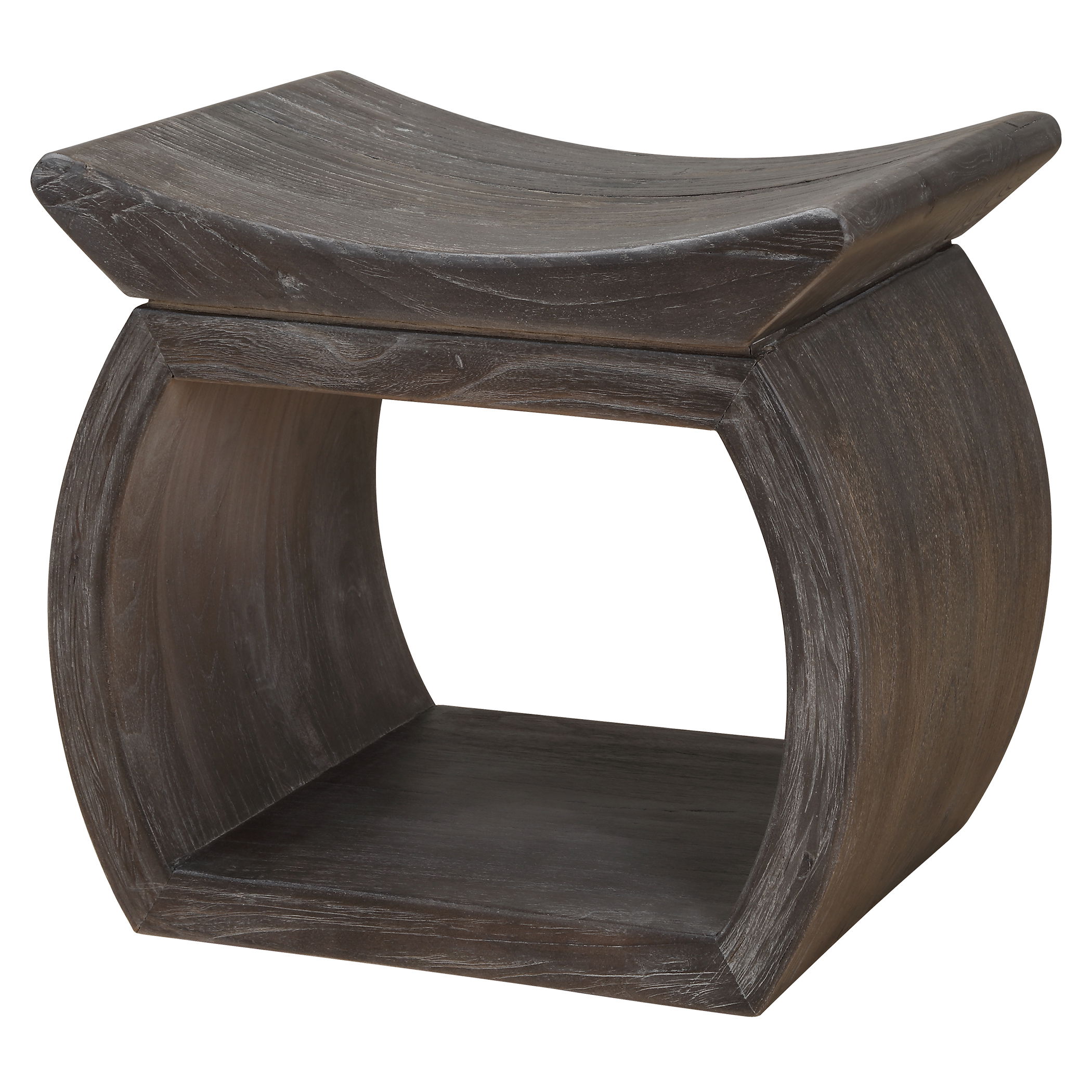 Connor Walnut Accent Stool large image 