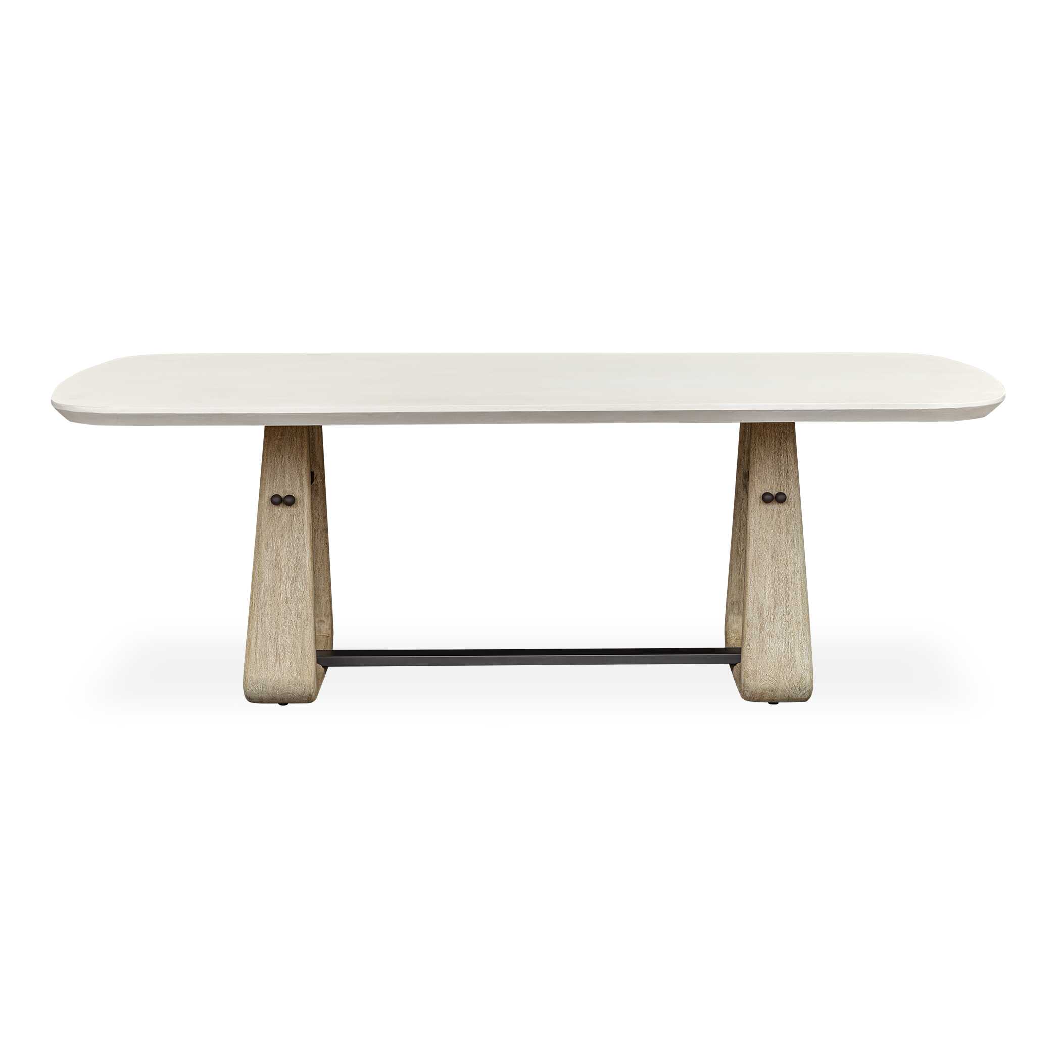 Circa Concrete Outdoor Dining Table, Furniture by Uttermost, 87" width x 30" height x 42" depth View 1