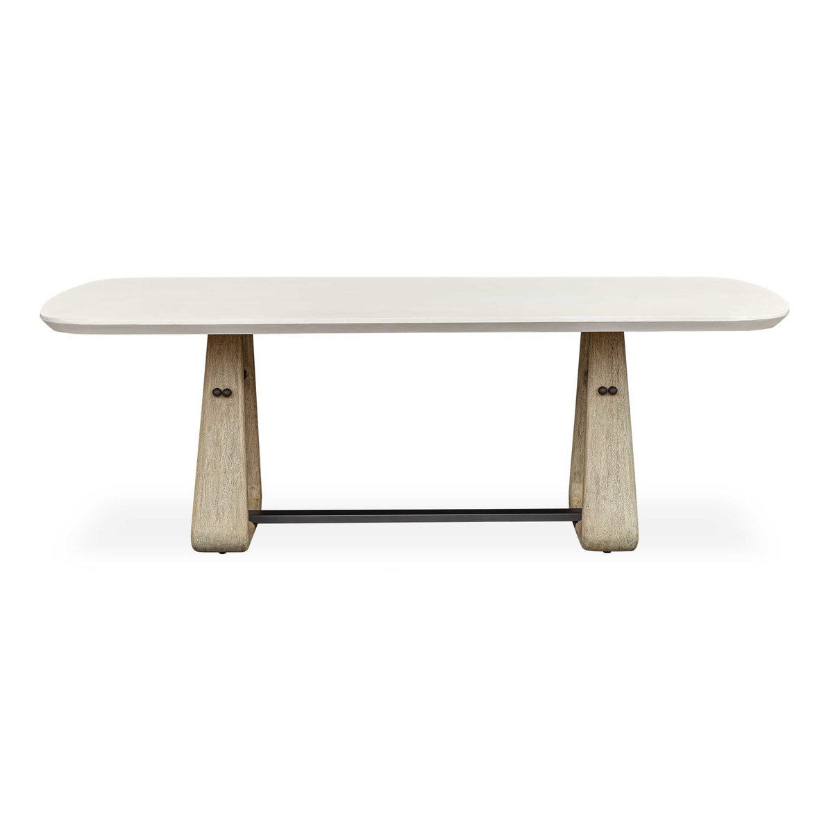 Circa Concrete Outdoor Dining Table, Outdoor Table by Uttermost, 7'3" width x 2'6" height x 3'6" depth View 1
