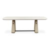 Circa Concrete Outdoor Dining Table, Outdoor Table by Uttermost, 7'3" width x 2'6" height x 3'6" depth thumbnail 1