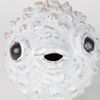 Spike II (Large) 10L x 6W Off-White Ceramic Puffer Fish thumbnail 7