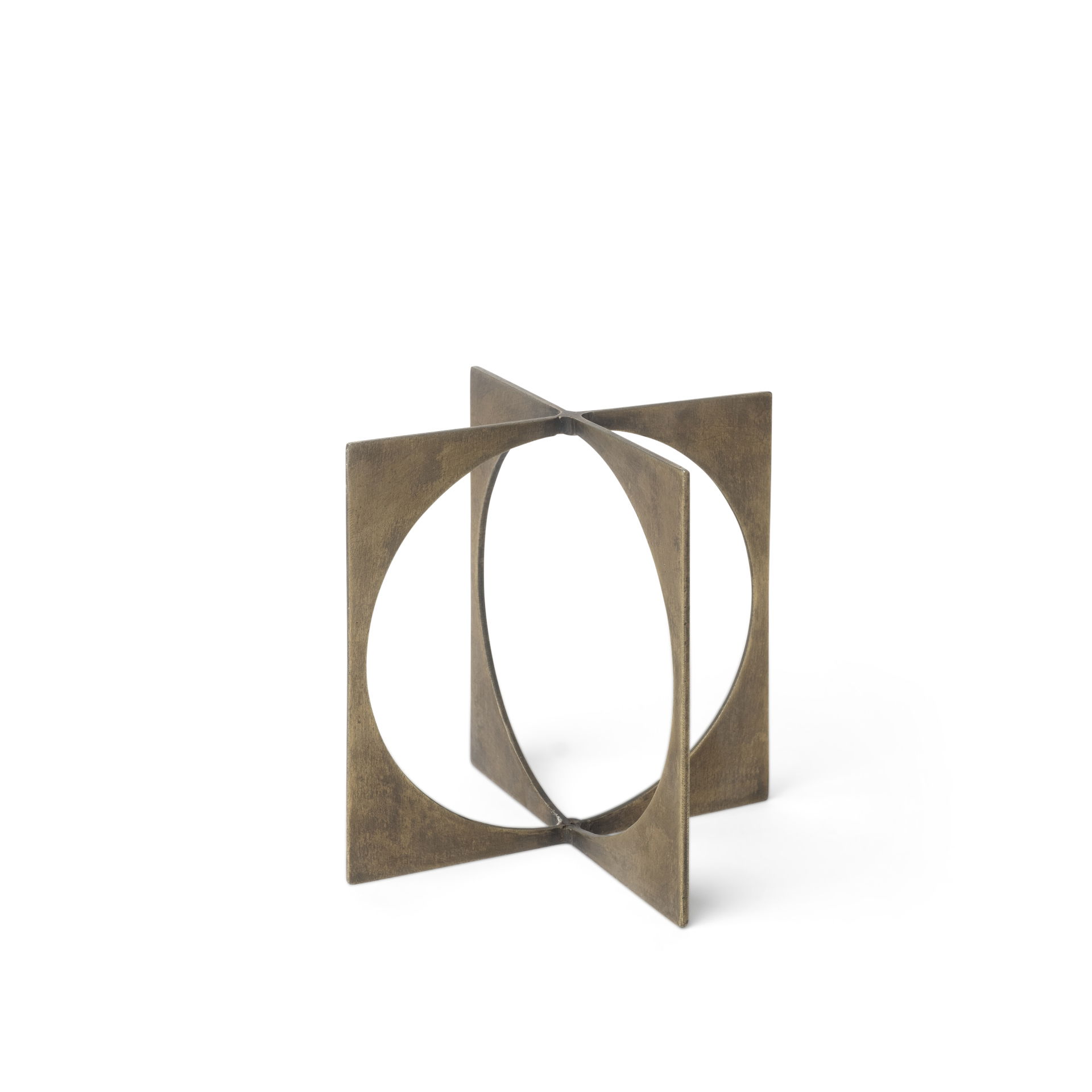 Lima I (Small) 6L x 6W Gold Geometric Decorative Object, by Mercana, 6" length x 6" width x 6" height View 1