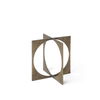 Lima I (Small) 6L x 6W Gold Geometric Decorative Object, by Mercana, 6" length x 6" width x 6" height thumbnail 1