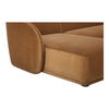 Faye Left Sectional Tan Faux Mohair thumbnail 4