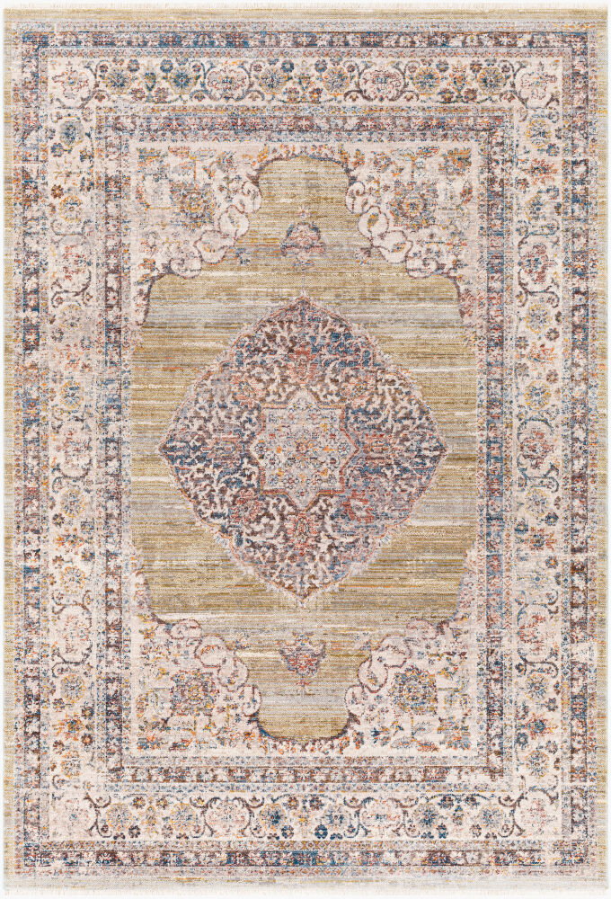 Ephesians Machine Woven Rug, by Surya, 1'3.75" length x 1'3.75" width