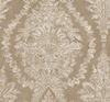 Charleston Damask Bronze Wallpaper, by York Wall, 27' length x 2'3" width x 0.02" depth thumbnail 1