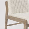 Tahoe Cream Boucle Upholstered and Light Brown Wood Armless Dining Chair thumbnail 11