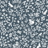 Magnolia Home Fox & Hare Navy Peel & Stick Wallpaper, by York Wall, 20' length x 1'8.5" width x 0.02" depth thumbnail