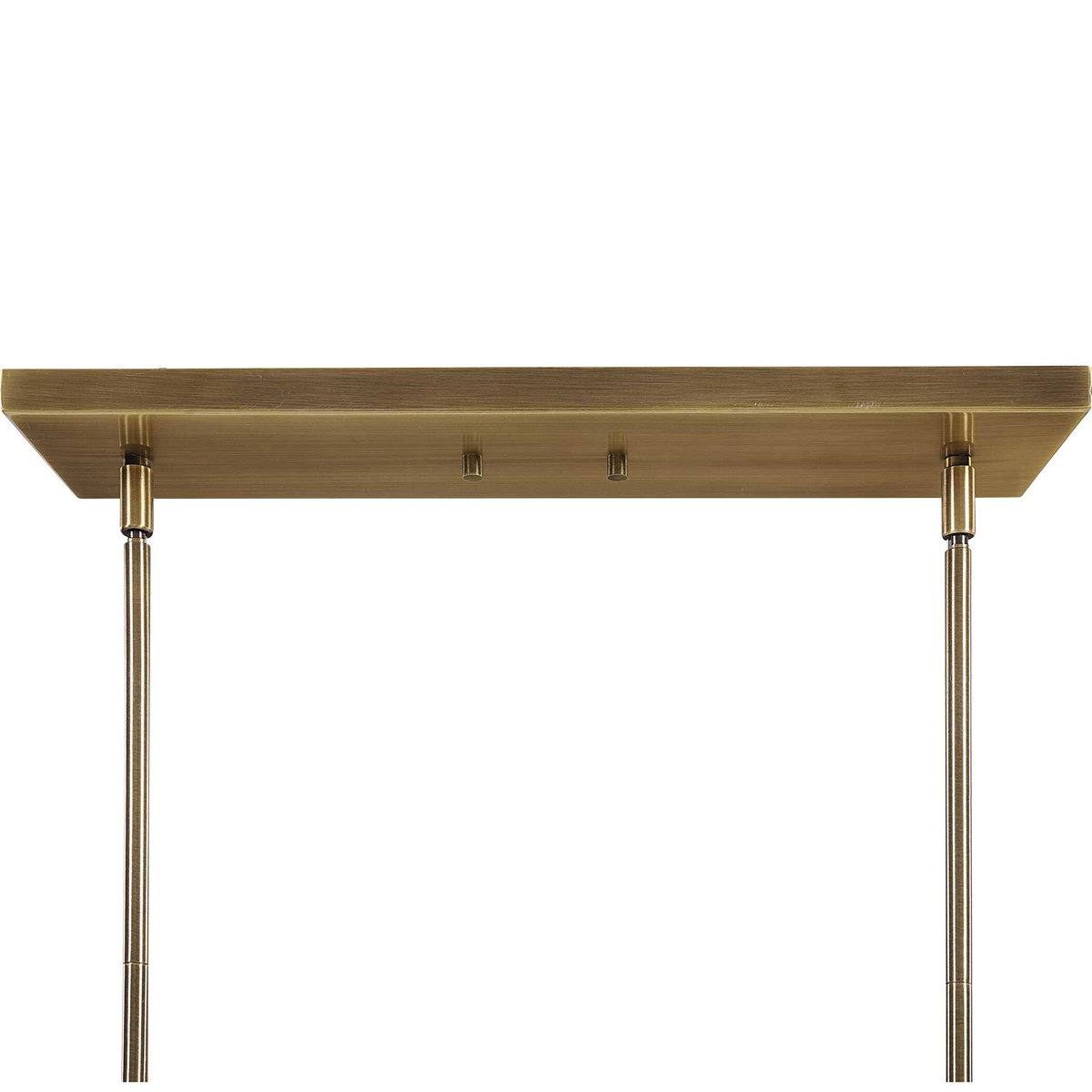 Brookdale Industrial 3 Light Linear Chandelier, Ceiling Light by Uttermost, 43.87" width x 14.75" height x 13" depth View 6