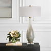 Cardoni Bronze Glass Table Lamp, by Uttermost, 18" width x 32.25" height x 18" depth thumbnail 4