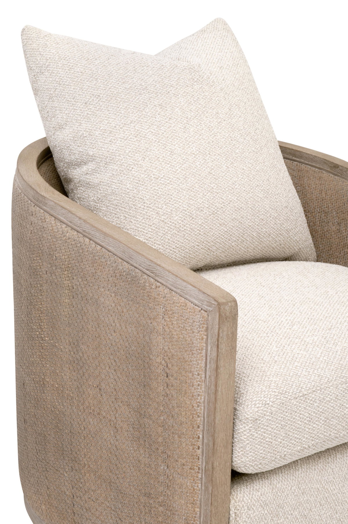 McGuire Swivel Club Chair, Accent Chair by Essentials for Living, 30" width x 35" height x 34.25" depth View 7