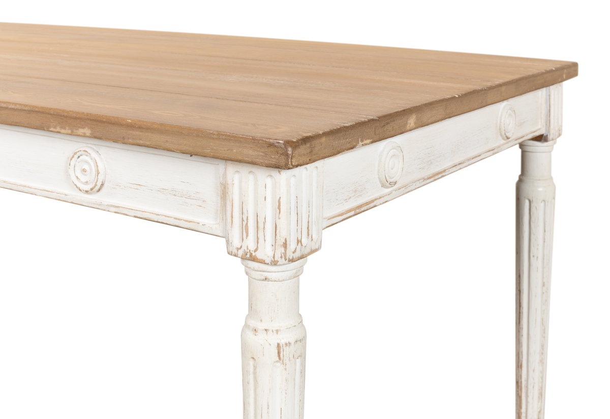 Lady's Dining Table, by Sarreid, 2'8" length x 5'3" width x 2'7" height View 6
