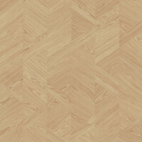 Interlocking Wood Oak Wallpaper