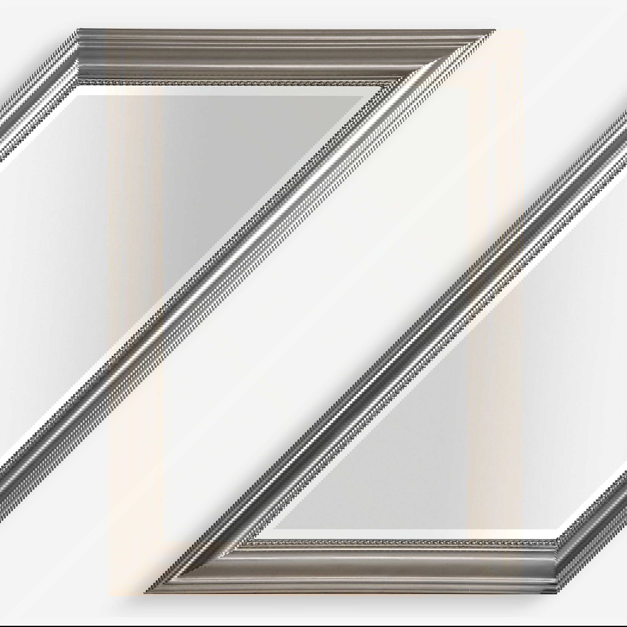 Stuart Silver Beaded Mirror, by Uttermost, 26.75" width x 36.75" height x 1.5" depth View 1