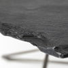 Pinera 37'x33' Black Slate With Iron Base Coffee Table thumbnail 4