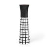 Luanda Small Black/White Large Ceramic Vase thumbnail 0