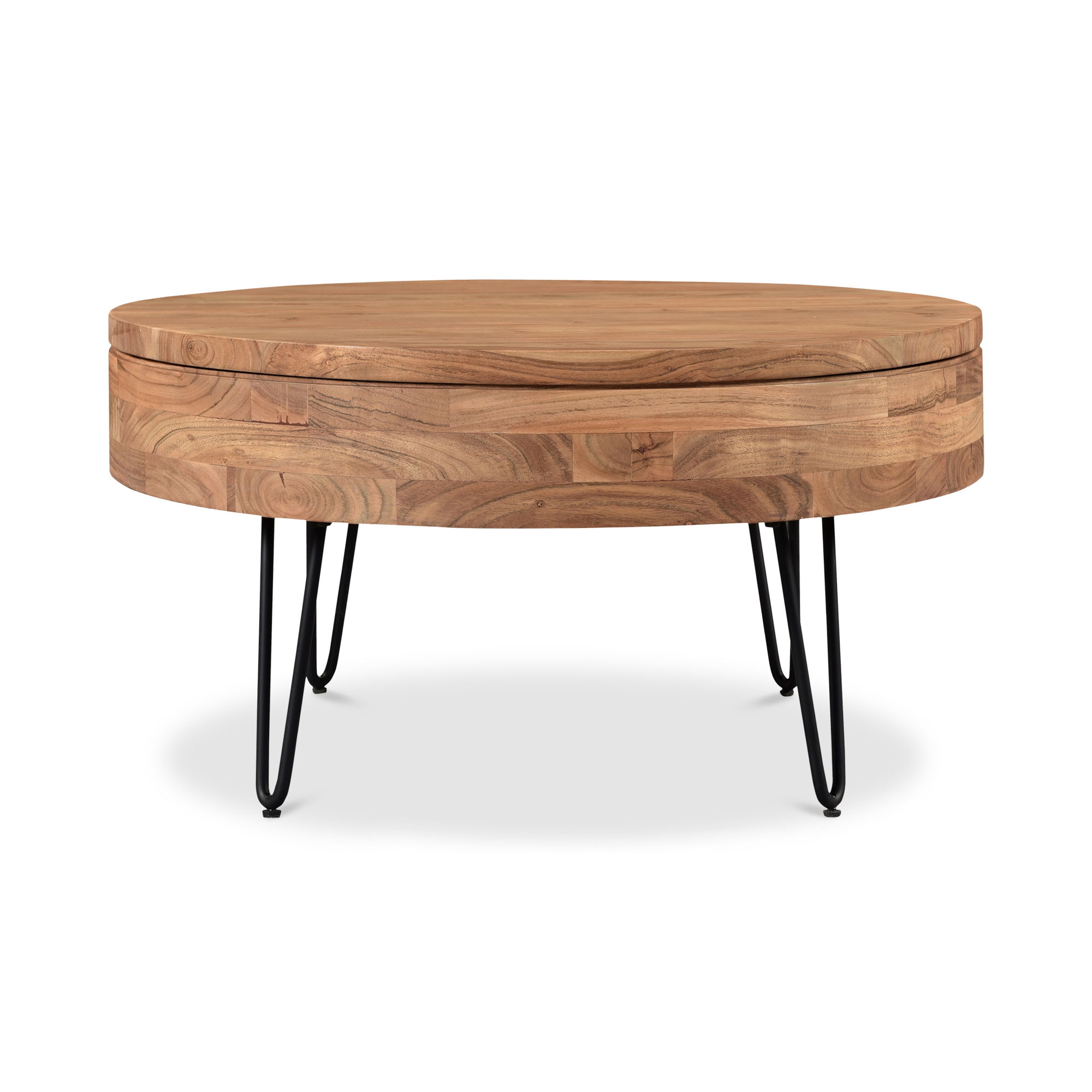 Privado Storage Coffee Table Natural, by Moe's Home, 31" width x 16" height x 31" depth View 1