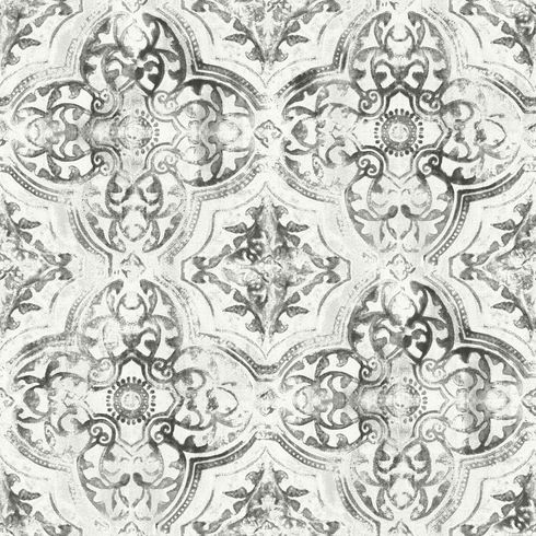 Quartet White & Black Wallpaper