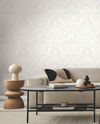 Egret Damask White & Cream Wallpaper thumbnail 4