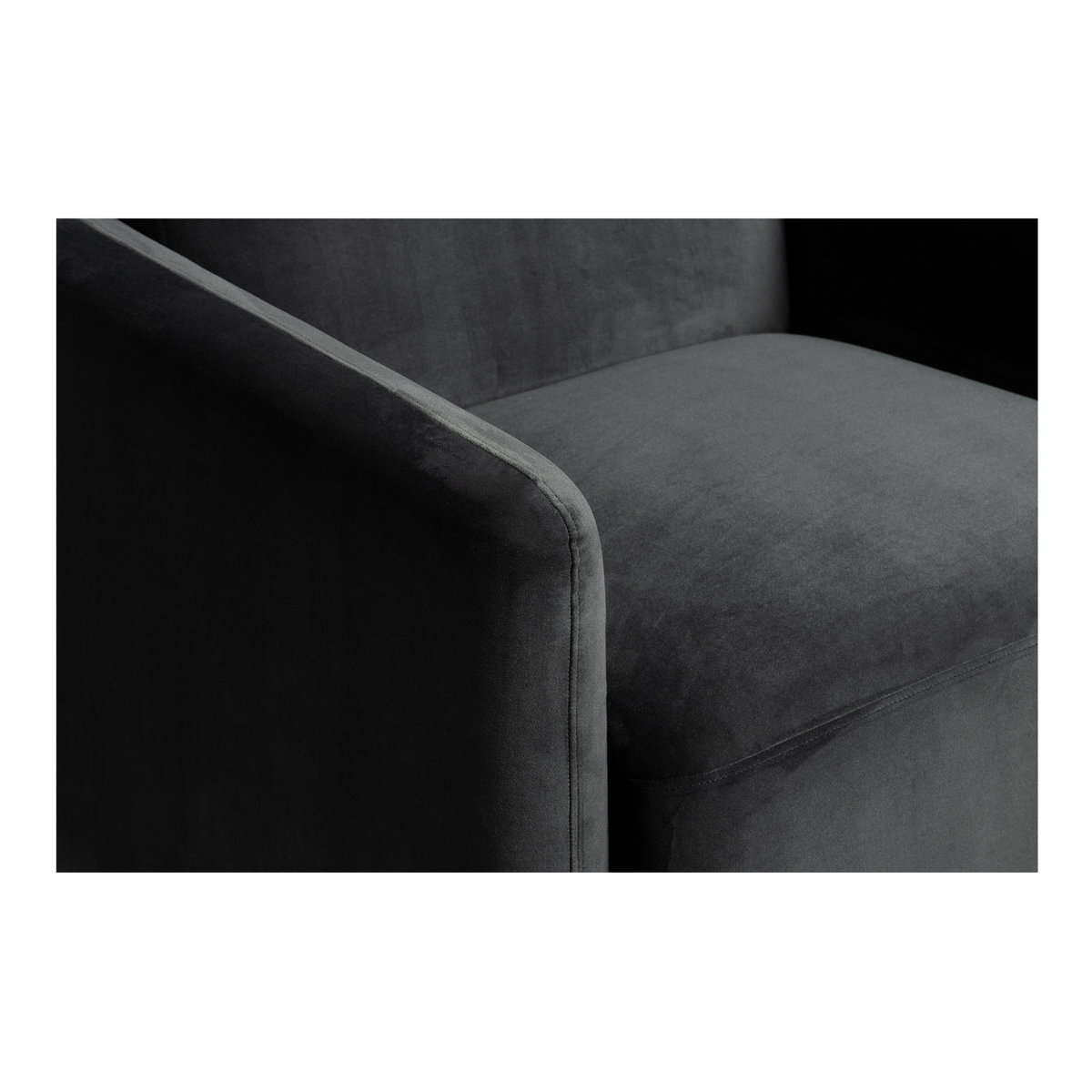 Fallon Accent Chair Shadow Grey, by Moe's Home, 34" width x 30" height x 32" depth View 7