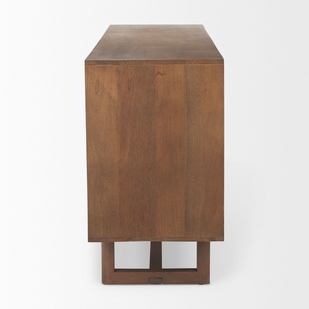 Grier Medium Brown Solid Wood with Cane Sideboard, Sideboards & Buffet by Mercana, 72" length x 18.75" width x 31.5" height View 7