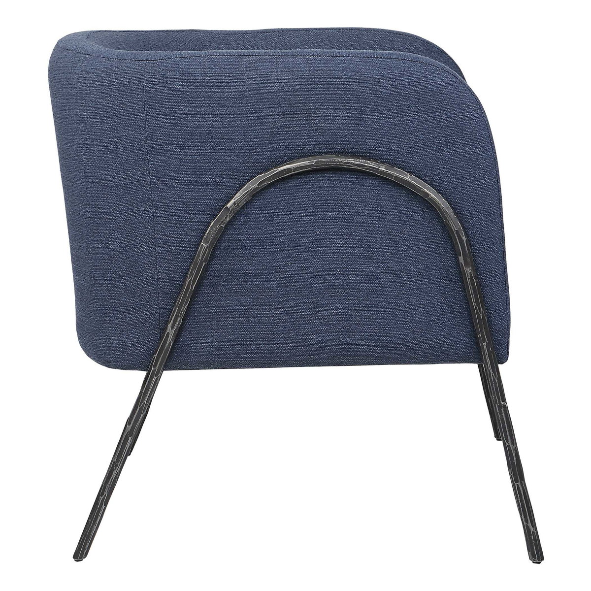 Jacobsen Denim Barrel Chair, Accent Chair by Uttermost, 27" width x 29" height x 27" depth View 5