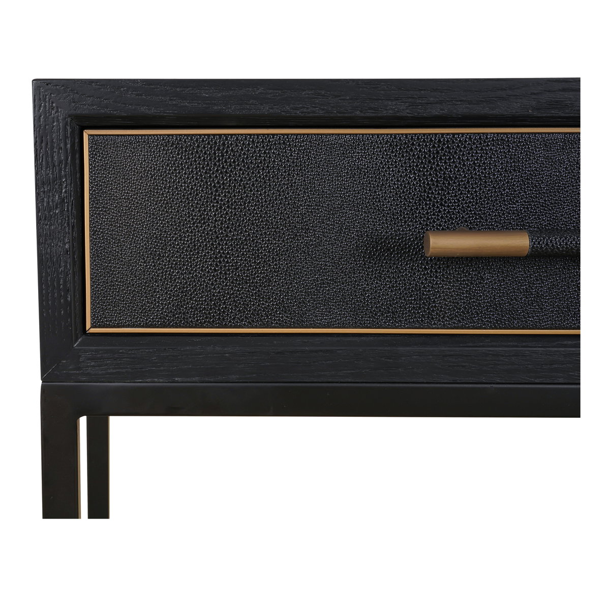 Mako Console Table Black, by Moe's Home, 59.06" width x 32.28" height x 15.75" depth View 6