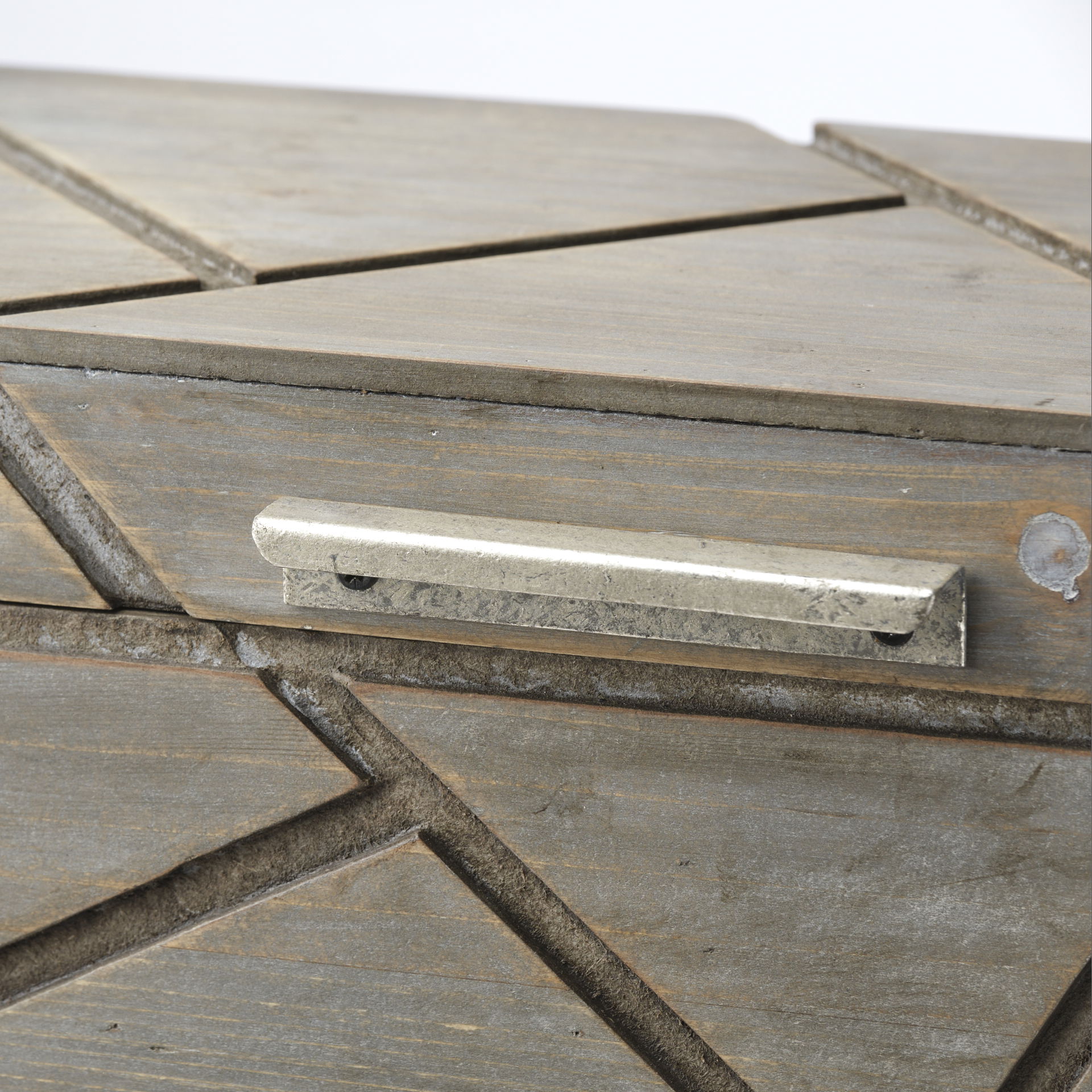 Niobe (Set of 2) 16L x 11W Gray Wooden Nesting Boxes, by Mercana, 16.02" length x 10.75" width x 8.25" height View 9