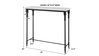 Bourges White Marble Console Table, by Uttermost, 36" width x 34" height x 12" depth thumbnail 3