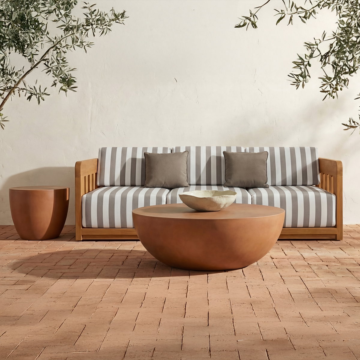 Insitu Coffee Table Terracotta, by Moe's Home, 47" width x 15.75" height x 47" depth View 5