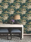 Pagoda And Sampan Scenic Forest Wallpaper, by York Wall, 27' length x 2'3" width x 0.02" depth thumbnail 2