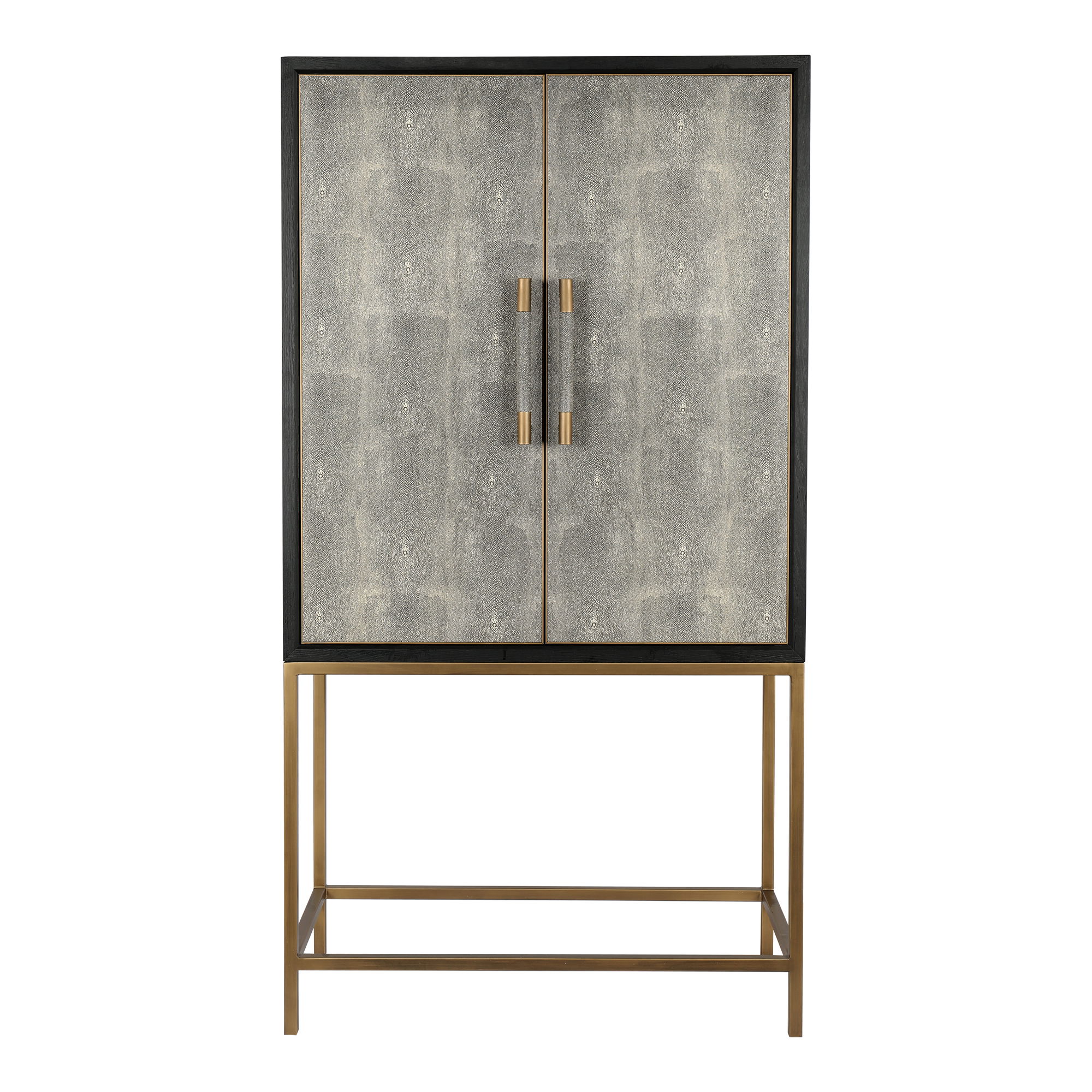 Mako Bar Cabinet Grey, Cabinets & Sideboard by Moe's Home, 38" width x 71" height x 18" depth View 1