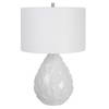 Loop White Glaze Table Lamp, by Uttermost, 16" width x 25" height x 16" depth thumbnail 5