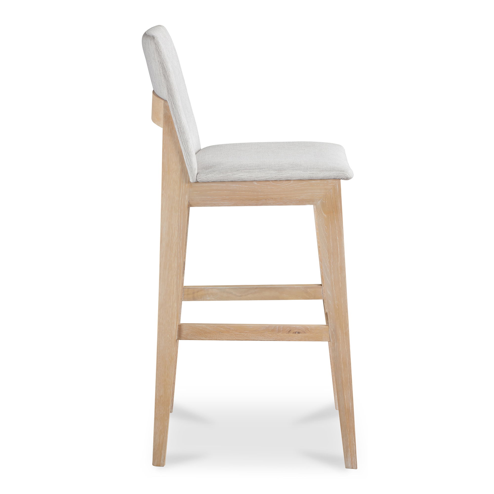 Deco Oak Barstool Light Grey large image 
