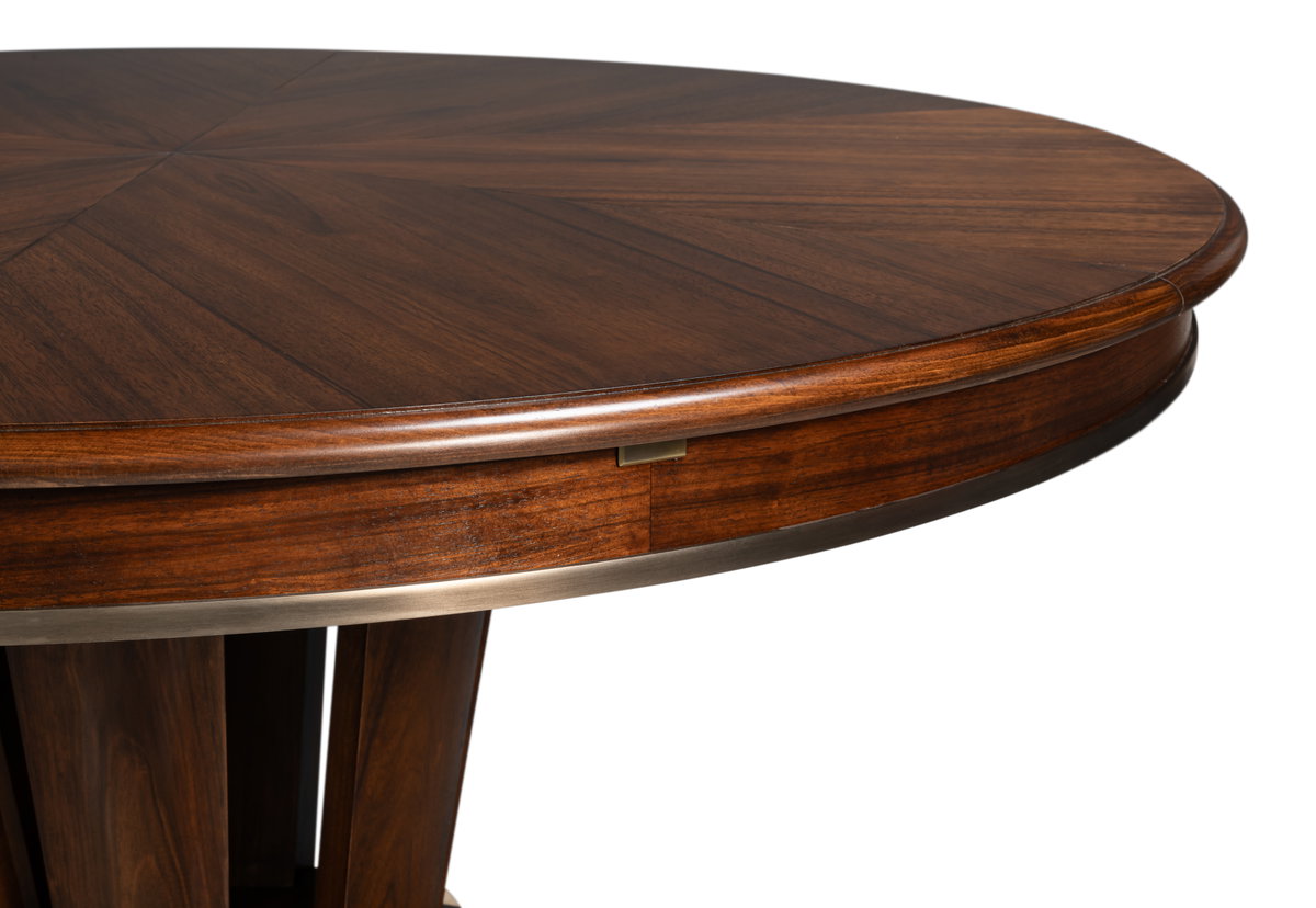 Soho Jupe Dining Table  Medium, by Sarreid, 4'7" length x 4'7" width x 2'6" height View 5