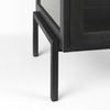 Arelius 20L x 18W x 26H Black-Brown Wood with Black Metal Frame End/Side Table thumbnail 10
