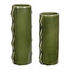 Meander Green Vases Set/2, Decorative by Uttermost, 5.75" width x 14" height x 4.5" depth thumbnail 3
